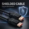 Cable DisplayPort v2.1 Qoltec conector macho a conector macho 8K 54G 5m negro