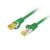 LANBERG Cable de red CAT.6A S/FTP LSZH CU 0,5m Gris