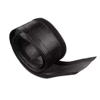MACLEAN Organizador de cables 1,8 m 85 mm MCTV-675 Negro