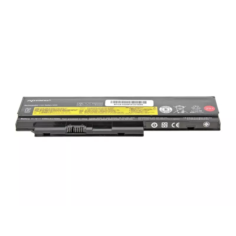 MOVANO batería 42T4865 para Lenovo X220 X220i X220s X220T - 4400 mAh (48 Wh)