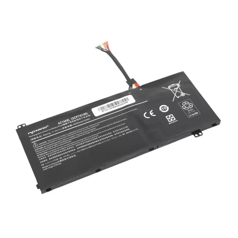 MOVANO batería AC14A8L AC15B7L para Acer VN7 Nitro V15 V17 - 4600 mAh (52 Wh)