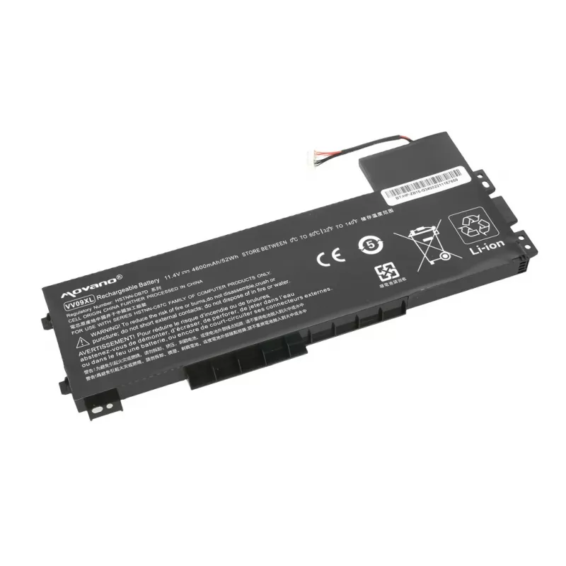 MOVANO batería VV09XL 808452-001 para HP ZBook 15 G3 G4 - 4600 mAh (52 Wh)