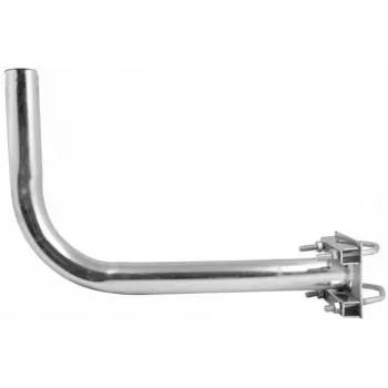 ROBSON Soporte de antena para barandilla de balcón L500B (50 cm) - acero galvanizado en caliente, abrazadera universal de 38 mm