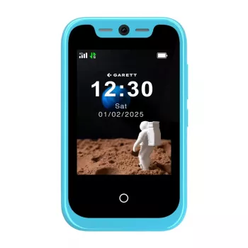 Garett OneKid Phone Niebieski - Reloj inteligente para niños con GPS, SOS, IP67, Azul