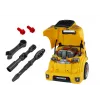 LEAN TOYS Kit DIY desmontaje autobús motor de taller amarillo