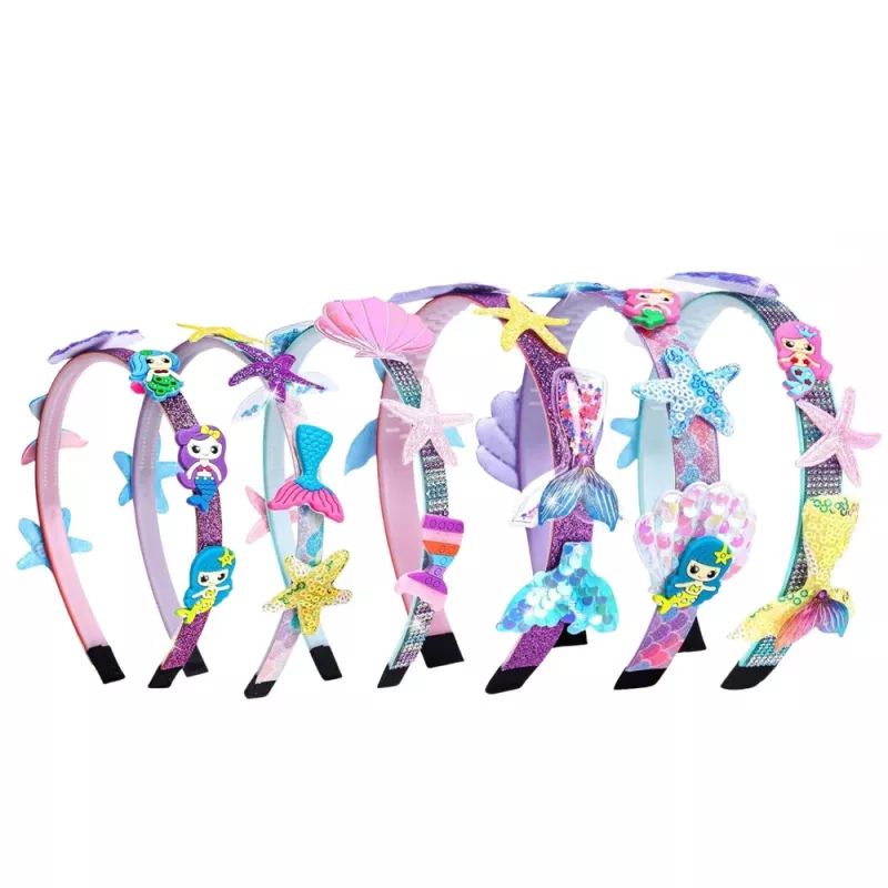 LEAN TOYS Set creativo DIY para crear coleteros de concha y sirena