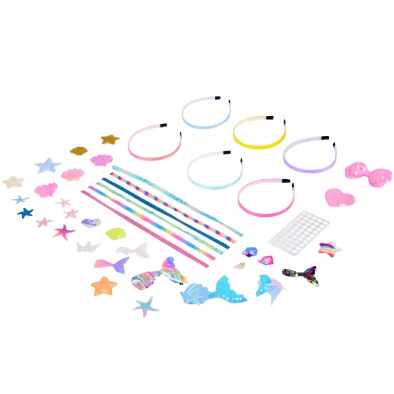 LEAN TOYS Set creativo DIY para crear coleteros de concha y sirena