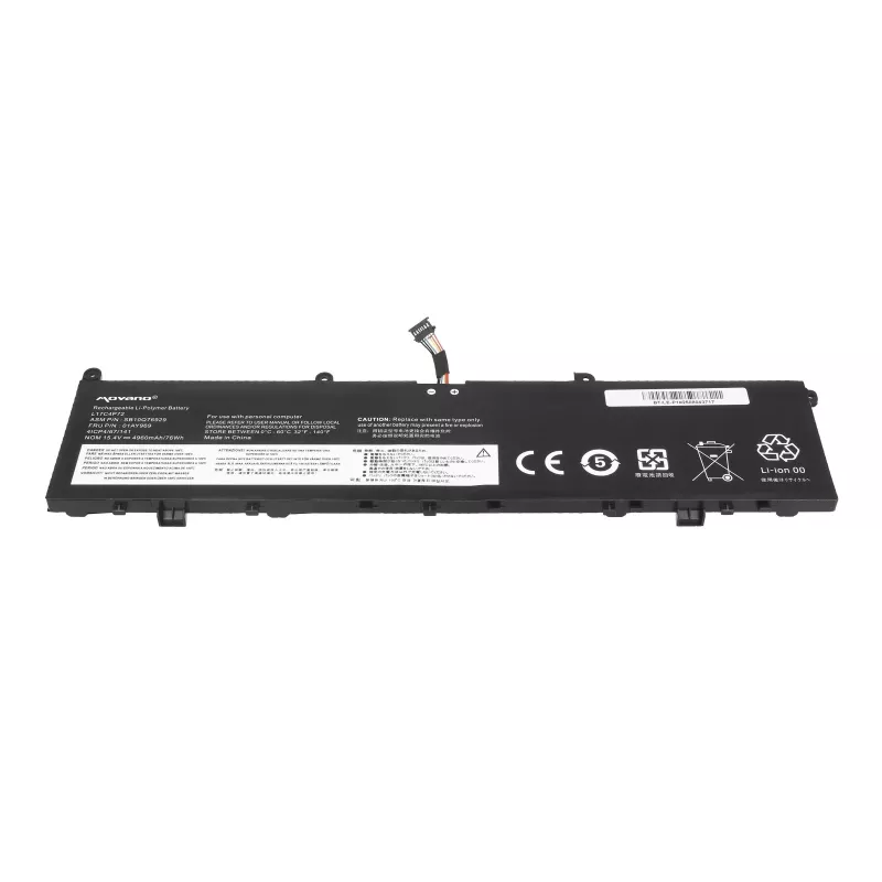 MOVANO Batería L17C4P72 L17M4P72 para Lenovo ThinkPad P1 X1 Extreme 1. 2. Gen 01AY969 - 4960 mAh (76 Wh)