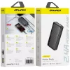 AWEI P6K Pro batería externa 20000mAh 2xUSB-A/USB-C negra