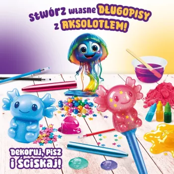 LISCIANI Slumi Squishy Pens - surtido de bolígrafos novedosos con punta antiestrés, tinta negra, punta media de 0,7 mm, pack de 1 unidad