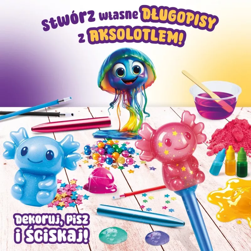 LISCIANI Slumi Squishy Pens - surtido de bolígrafos novedosos con punta antiestrés, tinta negra, punta media de 0,7 mm, pack de 1 unidad