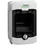 NOARK PHS 4T Caja de distribución de superficie IP65, 1x4 módulos, Gris con puerta transparente
