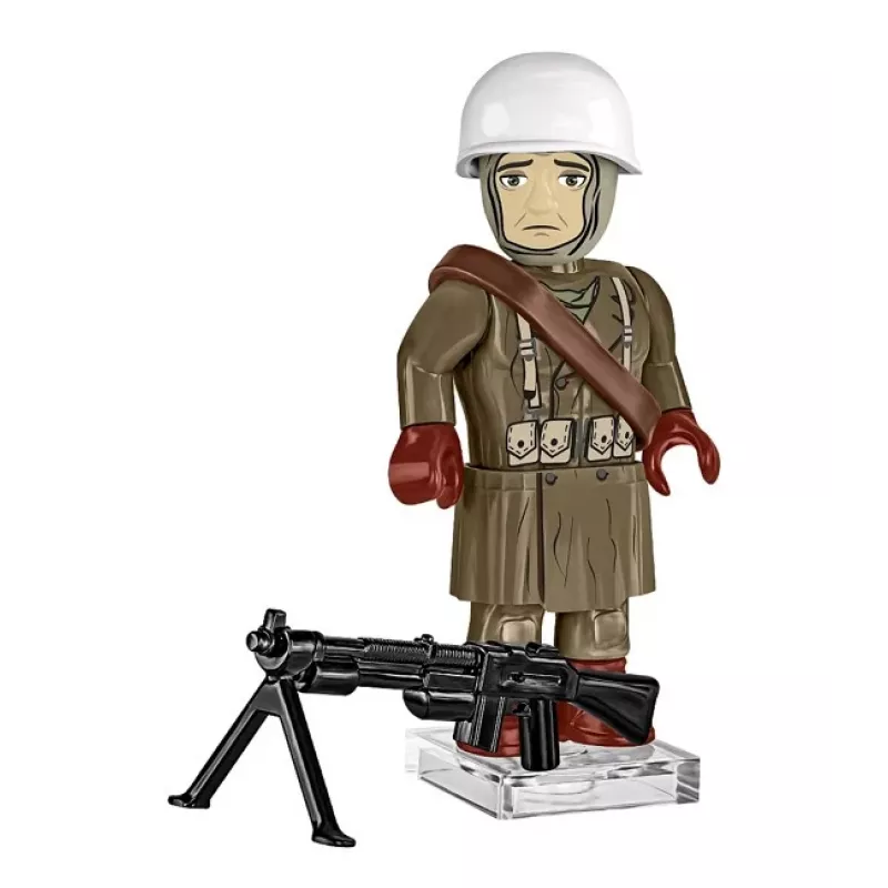 COBI Small Army Battle of the Bulge 1944 set de bloques de construcción, 75 piezas, 1 figura de soldado estadounidense