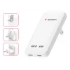 Verbatim Slim GaN Charger 2 puertos 65W (EU/UK/US) Blanco