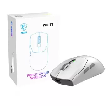 MSI Forge GM340 ratón gaming inalámbrico blanco