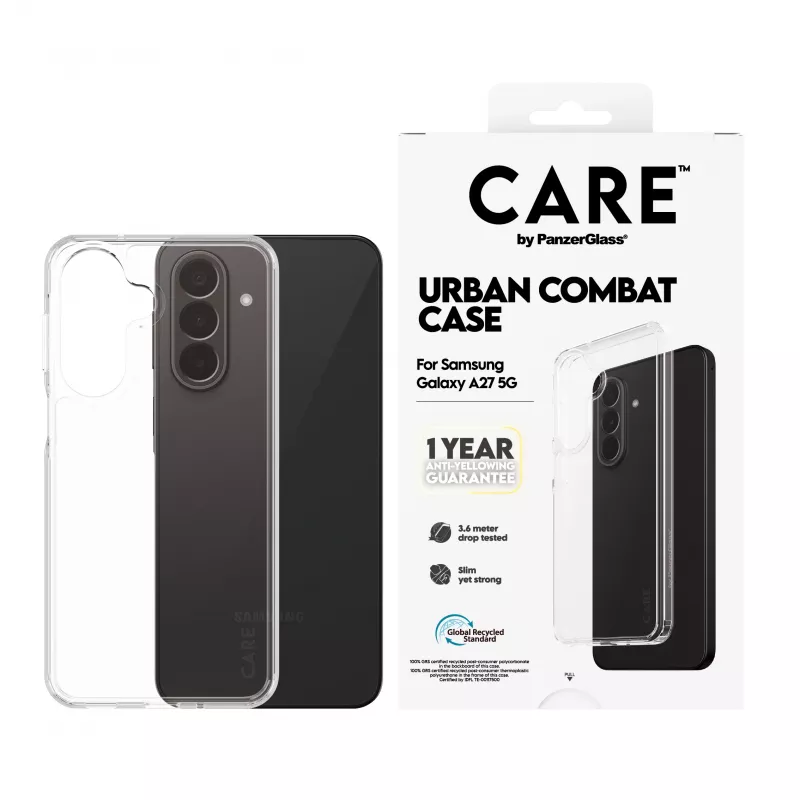 PanzerGlass CARE by Urban Combat funda para Samsung Galaxy A27 5G - transparente