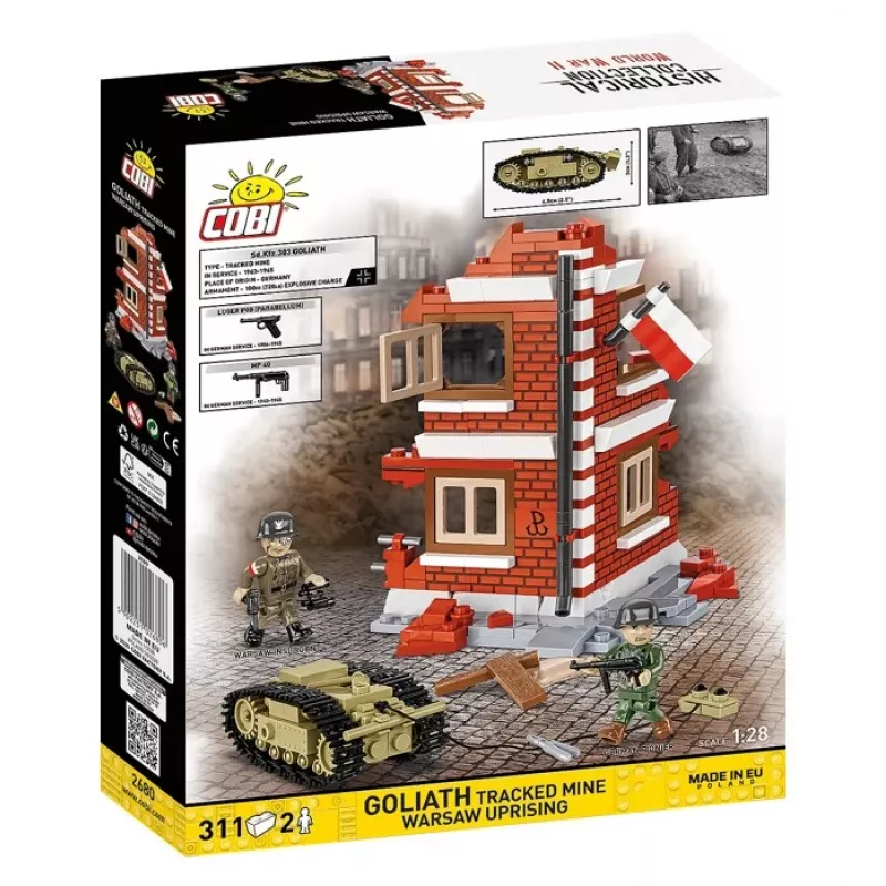 COBI Historical Collection Goliath mina oruga, Levantamiento de Varsovia, 1:28, 311 piezas