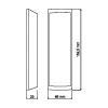 Lector de tarjetas de proximidad ROGER PRT12MF-R4, 13,56 MHz MIFARE