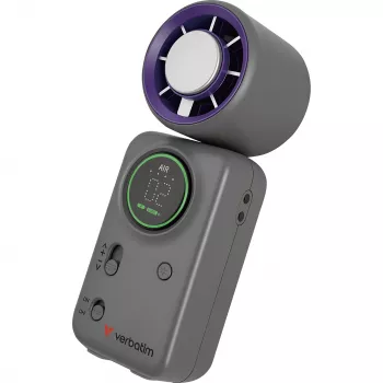 Verbatim Cool'n'Go Ice Touch Mini ventilador de mano (violeta/gris)
