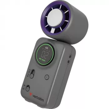 Verbatim Cool'n'Go Ice Touch Mini ventilador de mano (violeta/gris)