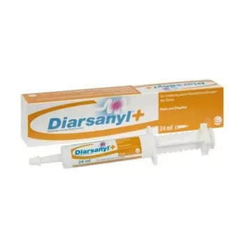 Ceva Diarsanyl Plus pasta oral para perros y gatos con diarrea aguda, jeringa de 24 ml