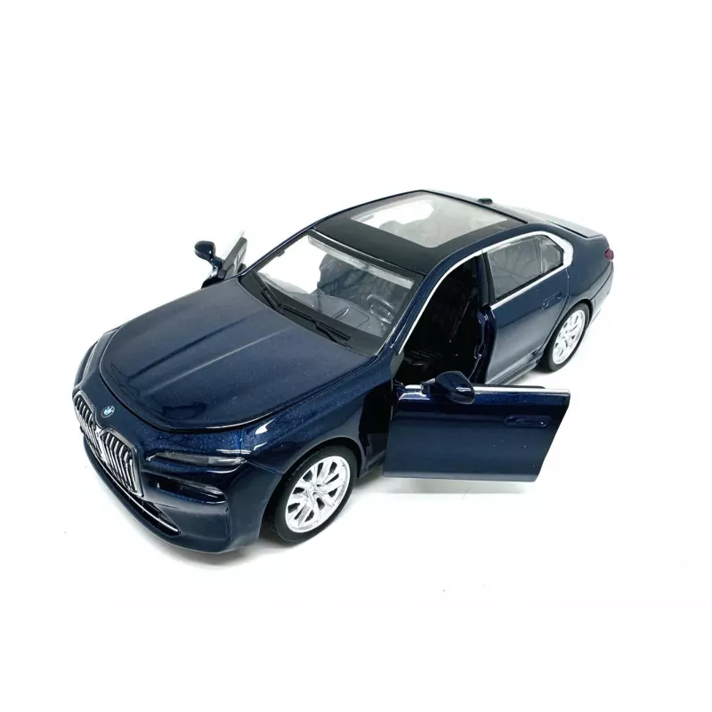 PULIO Coche MSZ 1/32 BMW i7 Coche de modelismo die-cast con luz y sonido