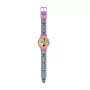 PULIO reloj analógico en lata - Disney Minnie Mouse, correa de piel PU rosa, movimiento de cuarzo, caja de metal de 30mm, resistente a salpicaduras, niñas a partir de 6 años