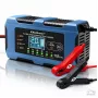 Qoltec 52668 cargador de baterías inteligente 12V 10A con función de reparación para AGM GEL LiFePO4
