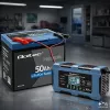 Qoltec 52668 cargador de baterías inteligente 12V 10A con función de reparación para AGM GEL LiFePO4