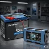 Qoltec 52669 cargador de baterías inteligente 12V 6A con función de reparación para AGM GEL LiFePO4