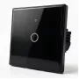 Qoltec interruptor de luz táctil inteligente 1 canal Wi-Fi temporizador Tuya Blanco