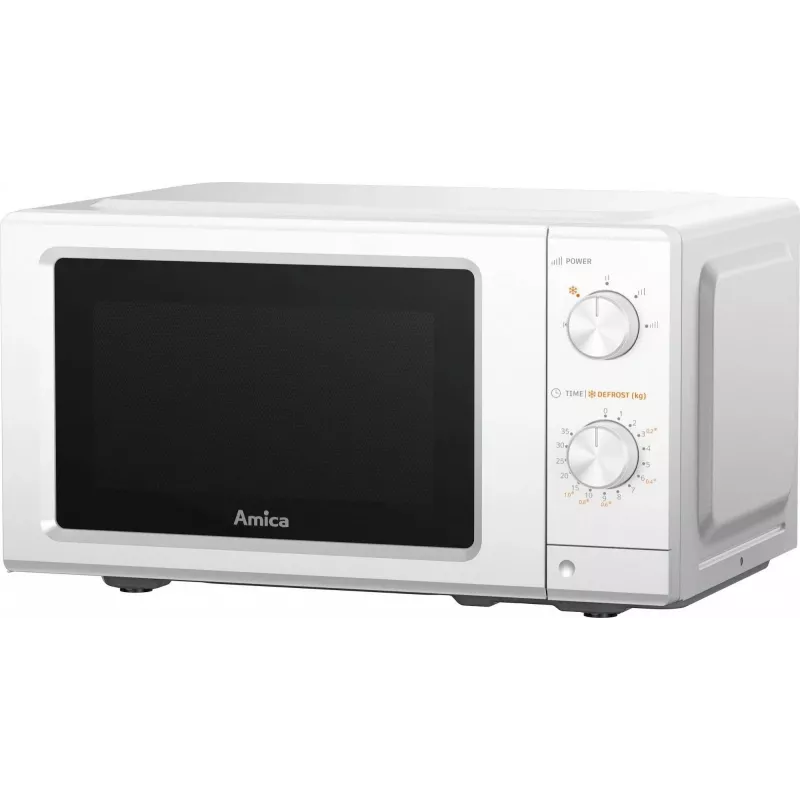 AMICA MMF20M3W Microondas solo, 20 l, 700 W, Blanco