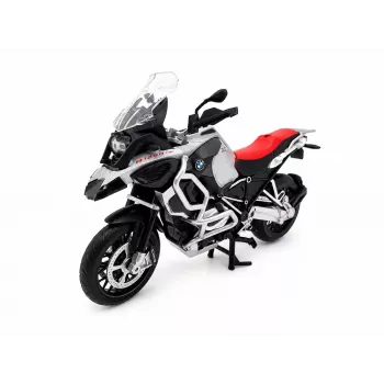 PULIO Moto MSZ 1/12 BMW R125GS Adventure Plata Modelo die-cast