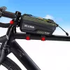WILDMAN GX200 Bolsa de cuadro para bicicleta con soporte para móvil, Verde