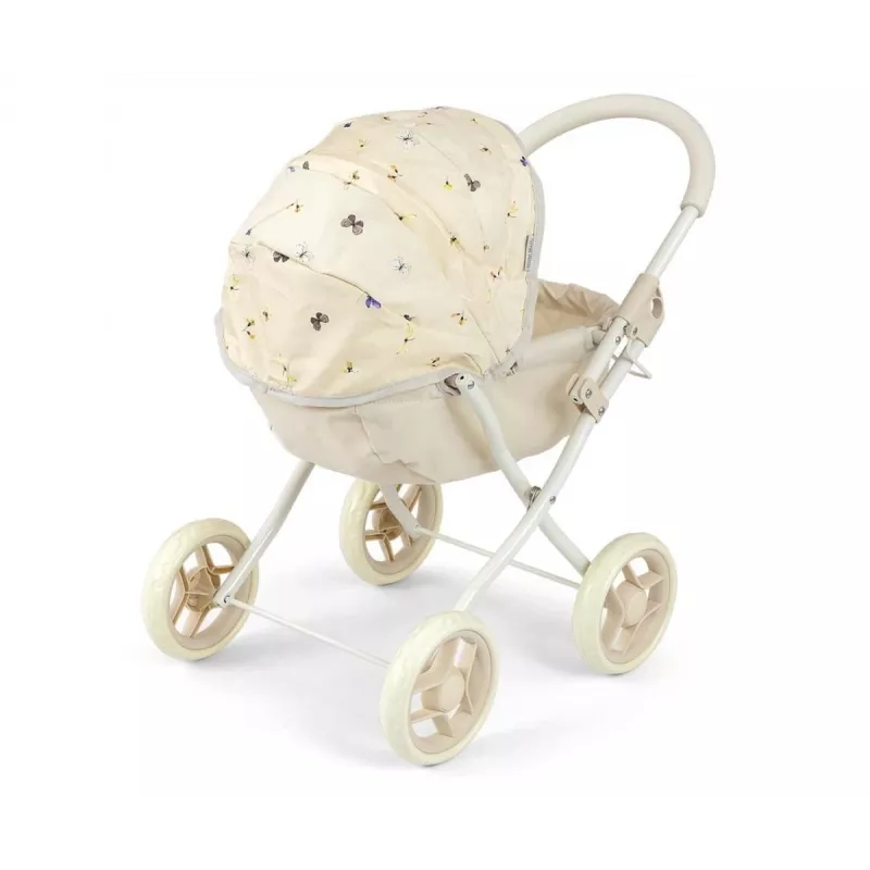 MILLY MALLY Cochecito para muñecas Dori NATURE - Madera natural, diseño escandinavo clásico, para muñecas de hasta 45 cm, a partir de 12 meses