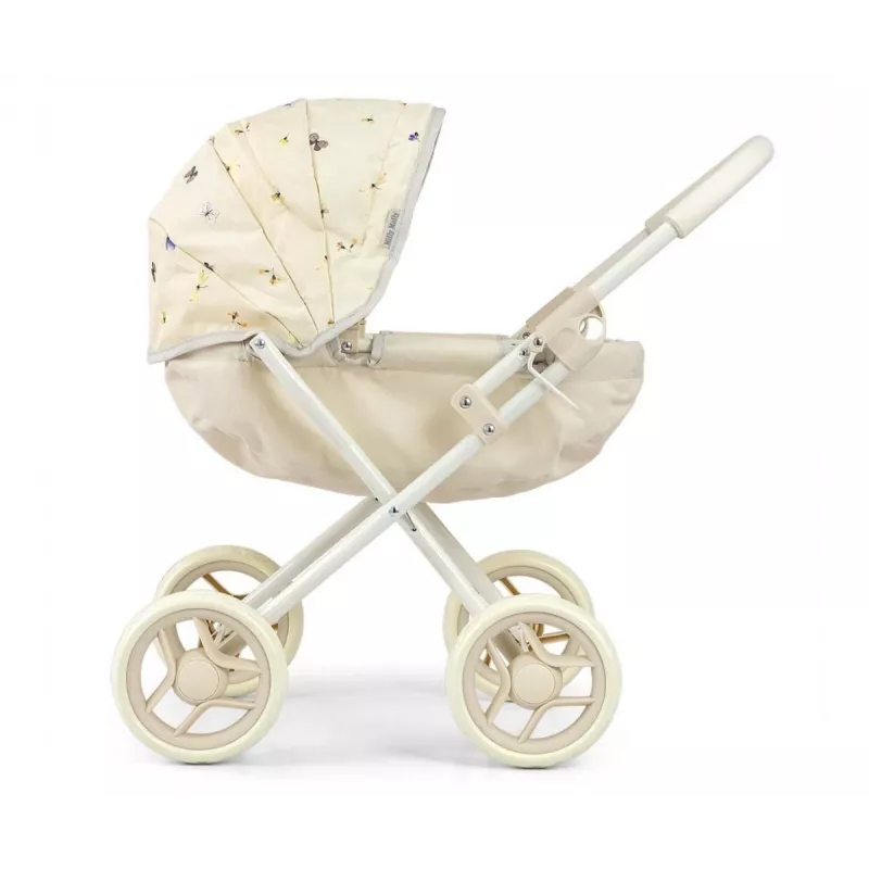 MILLY MALLY Cochecito para muñecas Dori NATURE - Madera natural, diseño escandinavo clásico, para muñecas de hasta 45 cm, a partir de 12 meses