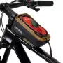 WILDMAN GX200 bolsa de cuadro para bicicleta con soporte para teléfono, Desert