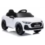LEAN CARS Audi A5L HL788 Coche eléctrico infantil 12V con mando a distancia, Blanco