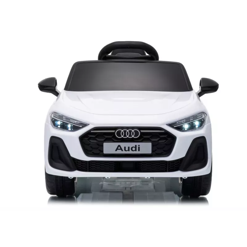 LEAN CARS Audi A5L HL788 Coche eléctrico infantil 12V con mando a distancia, Blanco