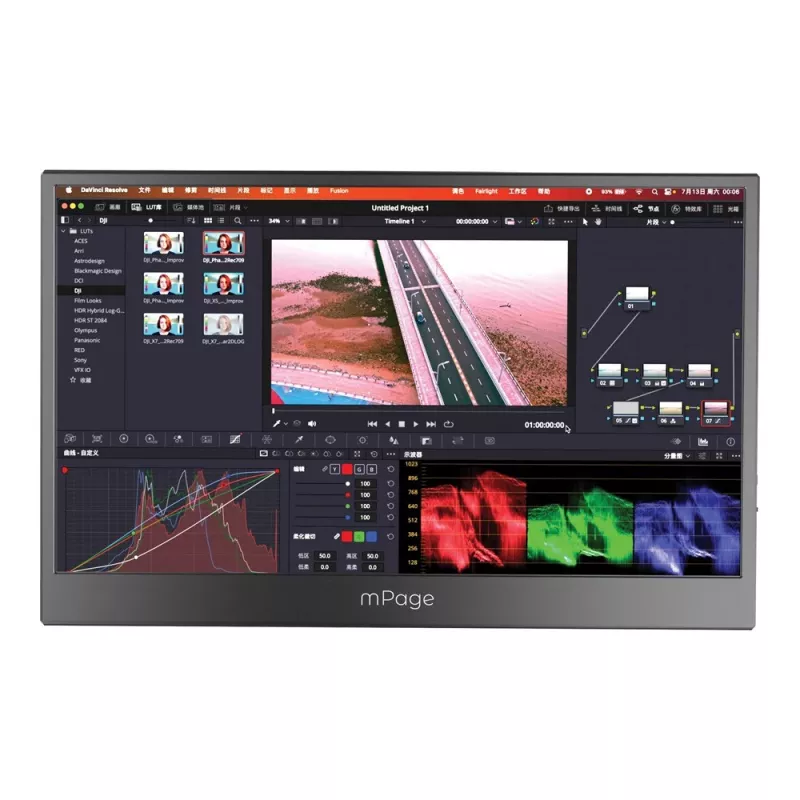 MAXCOM Monitor portátil Mpage 15 - 15,6