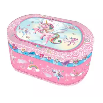 PULIO Pecoware Caja de música ovalada - Unicornio