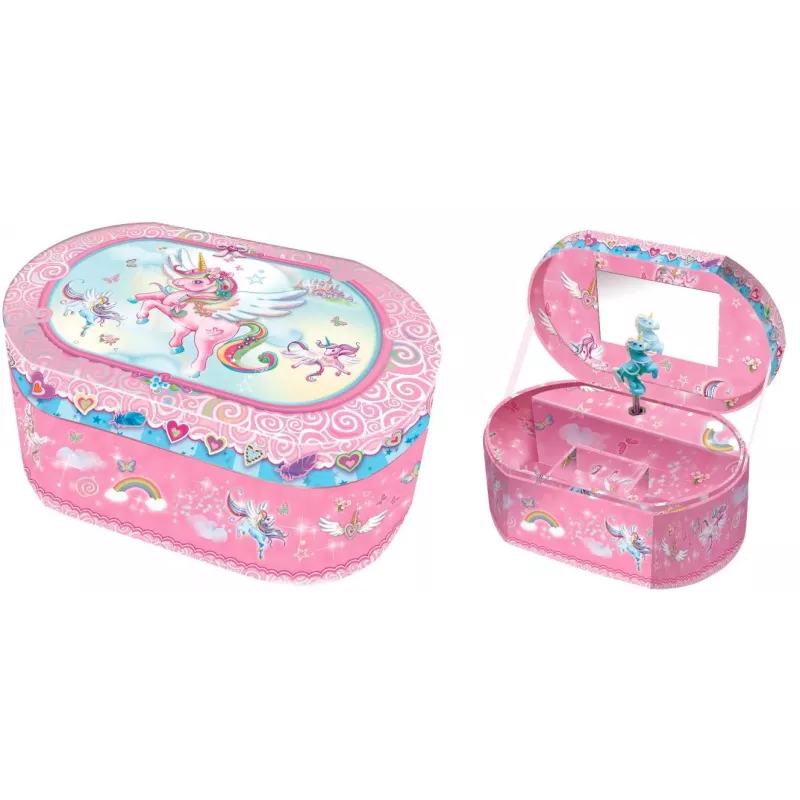 PULIO Pecoware Caja de música ovalada - Unicornio