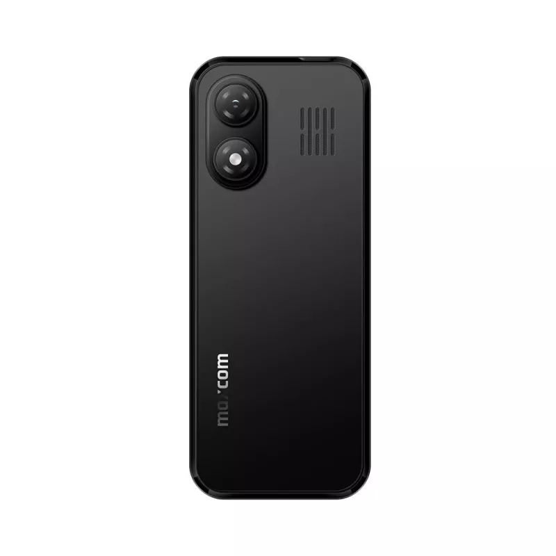 MAXCOM MM282 Teléfono básico 4G Dual SIM con pantalla de 2,8 pulgadas, KaiOS, batería de 1400 mAh, USB-C, Bluetooth 5.1, punto de acceso Wi-Fi, cámara de 2 MP, radio FM, Negro