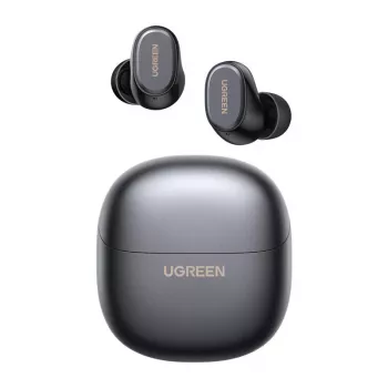UGREEN WS220 auriculares TWS True Wireless Bluetooth 5.0 con estuche de carga, control táctil, protección al agua IPX4, micrófono integrado, 16h de autonomía total - negro