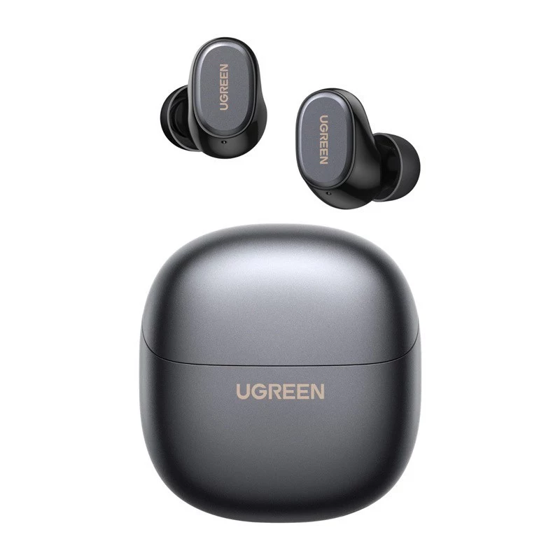 UGREEN WS220 auriculares TWS True Wireless Bluetooth 5.0 con estuche de carga, control táctil, protección al agua IPX4, micrófono integrado, 16h de autonomía total - negro