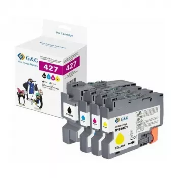 G&G set de cartuchos de tinta compatibles para Brother LC-427 - negro, cian, magenta, amarillo (GP-B427BKCMY-4P)