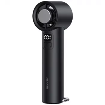 USAMS Ice-Cooling ventilador de mano 2000mAh, negro