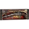 Pistola de juguete PULIO Gonher pistola pirata de metal, metal fundido y plástico, 8 disparos con cápsulas de anillo, Negro/Gris con empuñadura marrón, a partir de 8 años