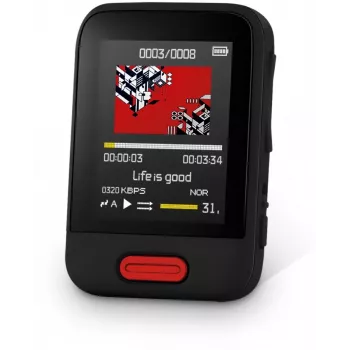 SENCOR SFP 7716BK Reproductor MP3/MP4 16 GB Negro con Bluetooth, pantalla de 1,8