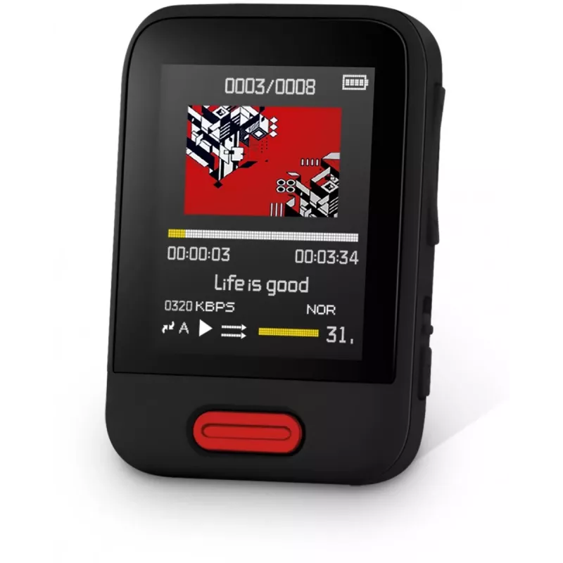 SENCOR SFP 7716BK Reproductor MP3/MP4 16 GB Negro con Bluetooth, pantalla de 1,8